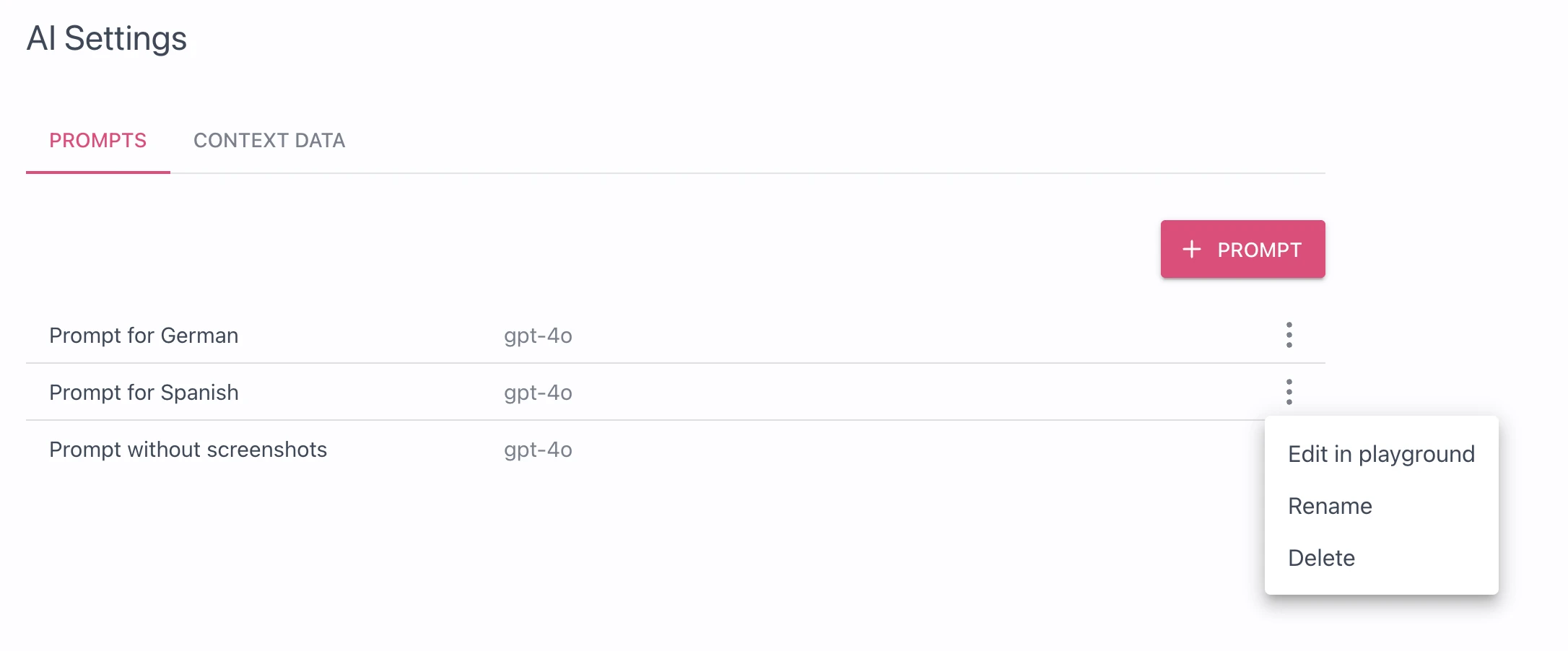 Providing project description